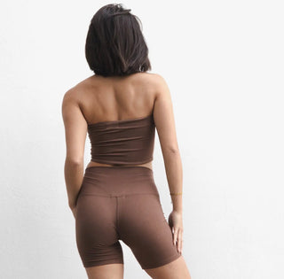 The Zoë Biker Short - Dark Nude