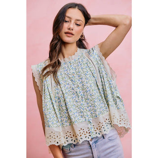 The Meadow Letter Floral Button-Down