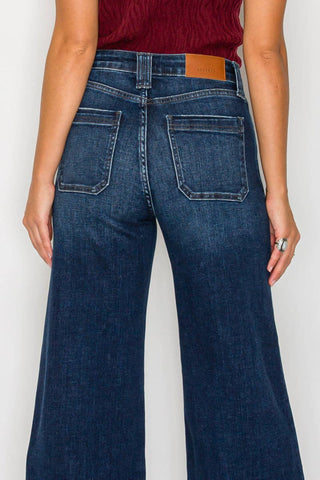 Bella High Rise A Line Wide Leg Jean