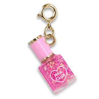 ✨ Gold Glitter Nail Polish Charm