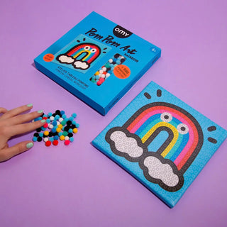 PomPom Rainbow Art