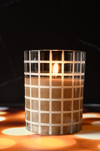 Radiance Amber Lattice Candle 4x5”