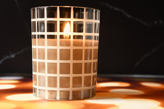 Radiance Amber Lattice Candle 4x5”