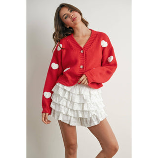 Georgie Cropped V-Neck Cardigan