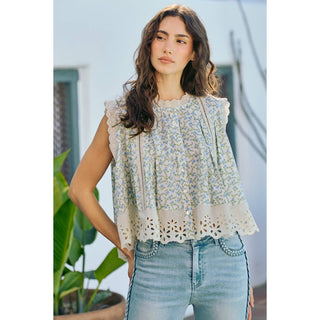 The Meadow Letter Floral Button-Down