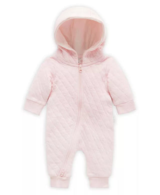 Quilted Growsuit Pink Melange