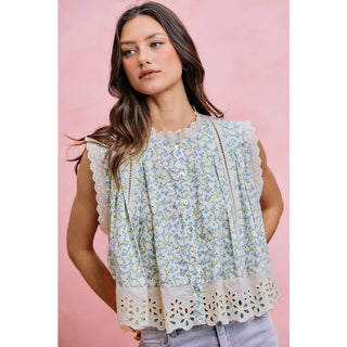 The Meadow Letter Floral Button-Down