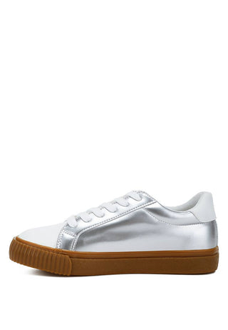 Jumping Jacks Metallic Faux Leather Star Sneakers