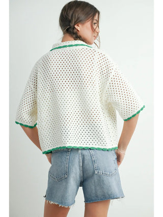Urban Vibe Crochet Sweater Top