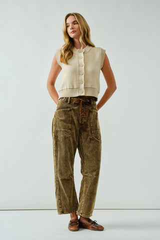 Birdie Corduroy Barrel Pants