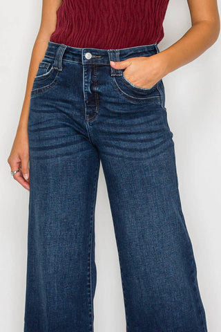 Bella High Rise A Line Wide Leg Jean