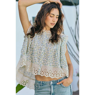 The Meadow Letter Floral Button-Down