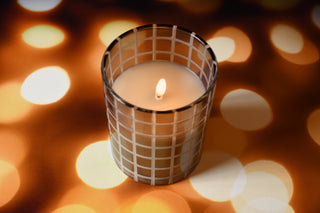 Radiance Amber Lattice Candle 4x5”