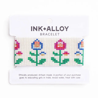 Kendall Floral Beaded Stretch Bracelet