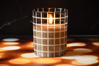 Radiance Amber Lattice Candle 4x5”
