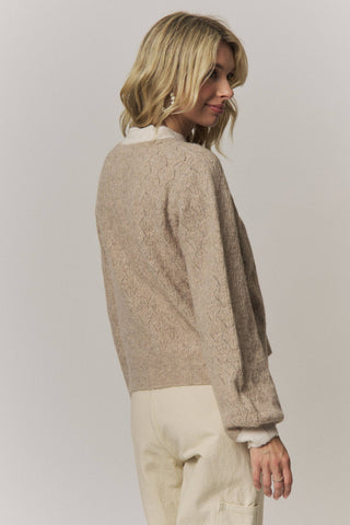 Madelyn Scallop Trim Cardigan