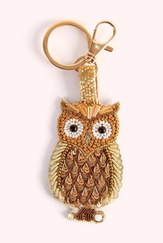 Golden Owl Keyring