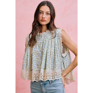 The Meadow Letter Floral Button-Down