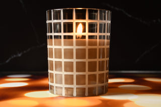 Radiance Amber Lattice Candle 4x5”
