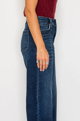 Bella High Rise A Line Wide Leg Jean