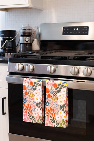 Summer into Fall Meadows Tea Towels, Set of 2
