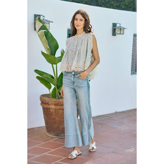 The Meadow Letter Floral Button-Down