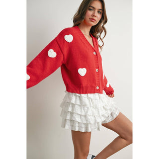 Georgie Cropped V-Neck Cardigan