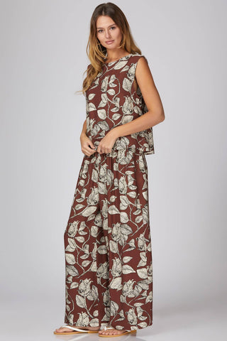 Wildflower Meadow Set – Sleeveless Top & Wide Leg Pants