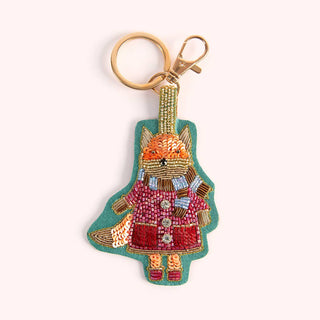 Fall Fox Keyring
