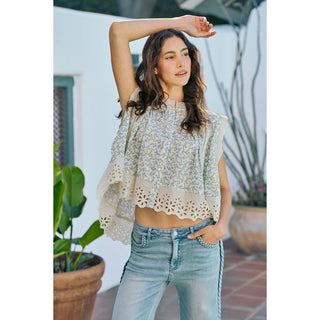 The Meadow Letter Floral Button-Down