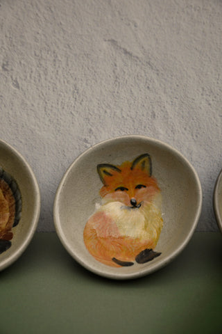 Reactive Crackle Stoneware Animal Dish
