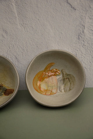Reactive Crackle Stoneware Animal Dish