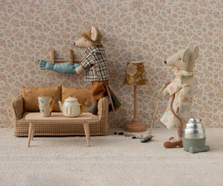 Maileg Grandad Mouse | Heirloom Cotton Dollhouse Miniature