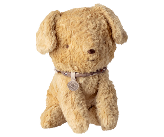 Maileg Soft Puppy Plush – Heirloom Cotton & Viscose Baby Toy