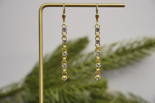 STONE CHAIN EARRINGS