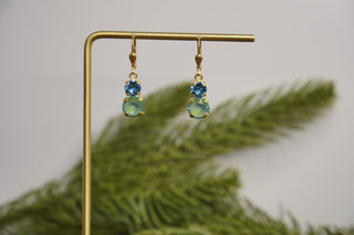 DOUBLE CRYSTAL EARRINGS LA VIE Parisienne