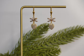 HEART & BOW EARRINGS LA VIE