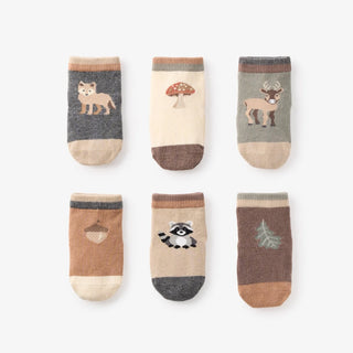 Woodland Explorer socks 6pk 0-12months