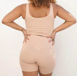 The Zoë Biker Short - Light Nude