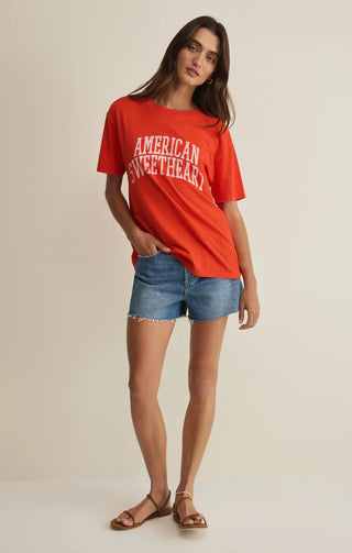 American Sweetheart Vintage Boyfriend Tee – Oversized Graphic T-Shirt