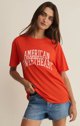 American Sweetheart Vintage Boyfriend Tee – Oversized Graphic T-Shirt