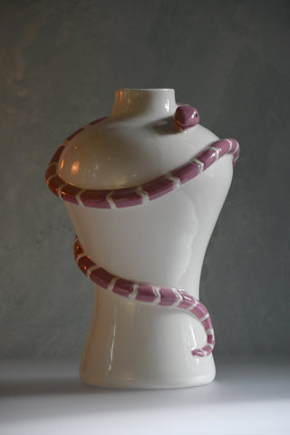 Rosé Serpentine Vase