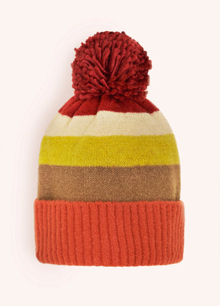 LILIA BOBBLE HAT MIXED SUNSET
