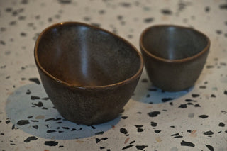 Large Egg Zen Organic Ceramic Nesting Bowl | Earthy Handcrafted Trinket Dish
