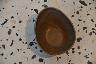 Large Egg Zen Organic Ceramic Nesting Bowl | Earthy Handcrafted Trinket Dish