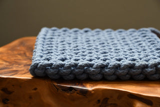 8" Square Cotton Crocheted Pot Holder