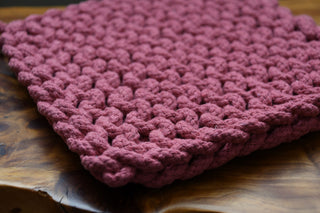8" Square Cotton Crocheted Pot Holder