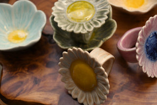 Ceramic Daisy Flower Bowl
