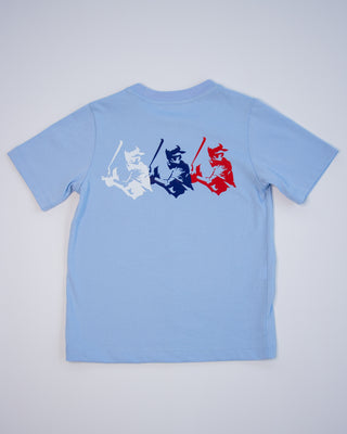 Asher Boys’ Solid Blue Baseball Batter Pocket Tee | Toddler & Baby