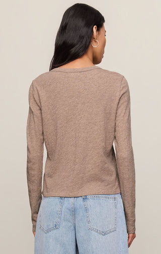 Z Supply Women Tops Junie L/s Tee